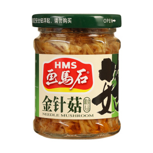 画马石金针菇罐头170g*12罐商用整箱即食咸菜佐餐酱菜开味下饭菜