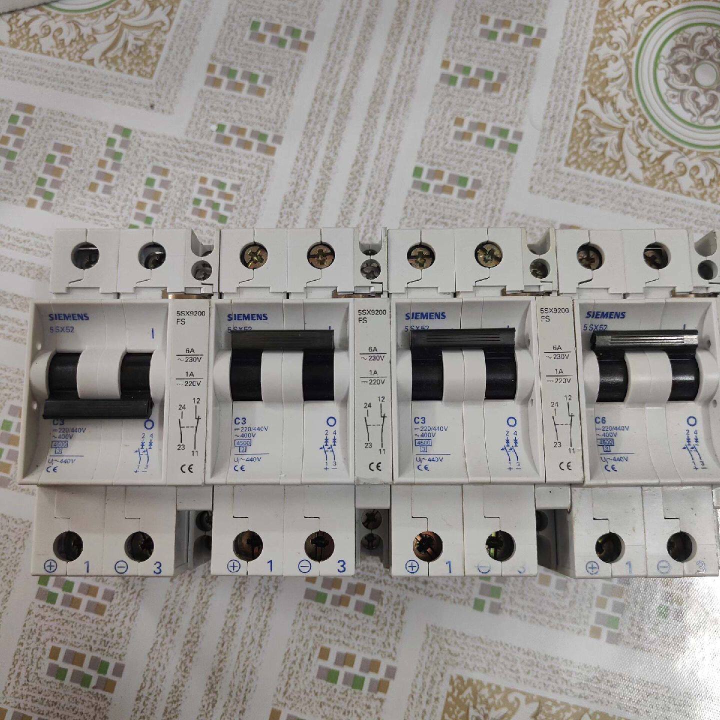在线议价德国进口西门子5sx52 C6a c3a空气开关断路器带辅助