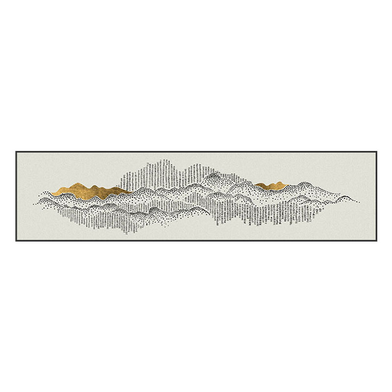 沐色卧室新中式横幅床头装饰画