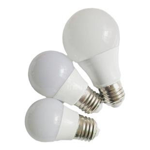 led家用e27大螺口螺旋灯头3w5w7w9w12w15w节能LED塑包铝高亮灯泡