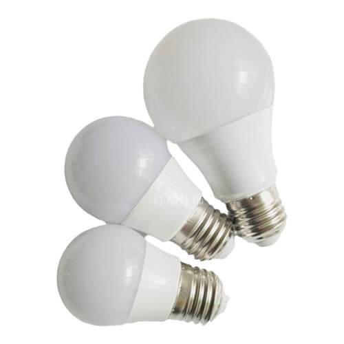 led家用e27大螺口螺旋灯头3w5w7w9w12w15w节能LED塑包铝高亮灯泡