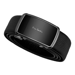 皮尔卡丹男士皮带商务自动扣腰带真牛皮休闲中青年裤腰带送男友