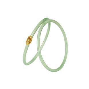 宫里上新叮当镯一对冰种玉髓细玉镯子玛瑙手镯女年轻款生日礼物