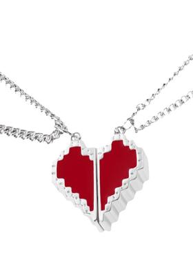 RASTACLAT像素爱心限定项链