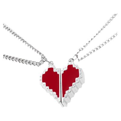 RASTACLAT像素爱心限定项链