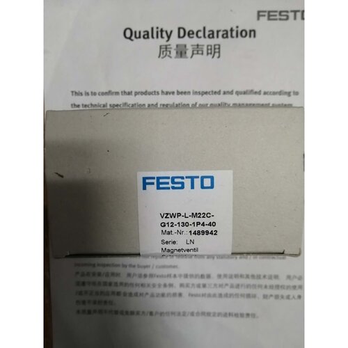 议价FESTO费斯托电磁阀 1489942  VZWP-L-M22C-G12-130-1P4-40