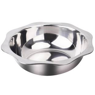 清汤锅电磁炉用火锅专用锅卡式炉金色火锅锅商用大口径火锅盆加厚