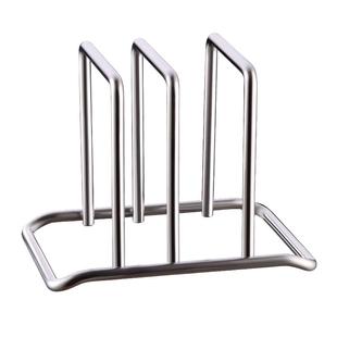 304不锈钢锅盖架菜板案板放置架家用厨房台面多功能砧板收纳神器