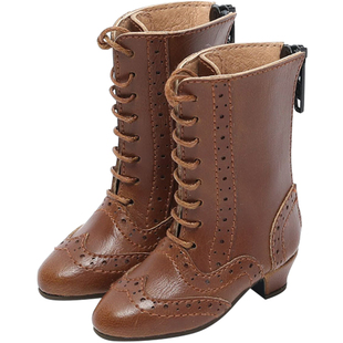 风瞳FT新新 BJD四六分靴子MDDMSD熊妹兔妹GEM英伦中靴高跟鞋复古