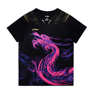 李宁乒乓球服儿童款大赛服短袖短裤男女童2026新款比赛服速干透气