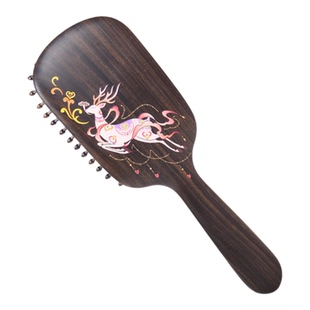 谭木匠新品气囊气垫按摩梳梳一鹿相随头皮经络女士长发卷发专用梳