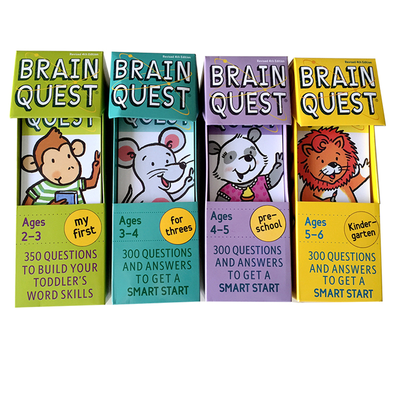 Brain Quest智力开发问答卡片大脑任务低幼英文早教brainquest