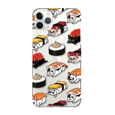 寿司法斗苹果硅胶手机壳原创