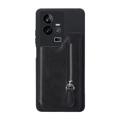 零钱包一体适用一加11手机壳12带卡包1+ace5可放卡13t卡套9rt背卡10t背贴Ace 2v插卡Nord N20 5G支架新款男女