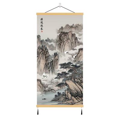 玄关山水挂画国风客厅装饰画名家