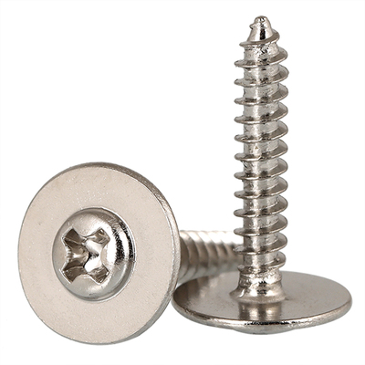 镀镍加大垫十字圆头带垫自攻螺钉