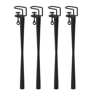 书桌铁艺免打孔小蛮腰桌腿支架书桌脚架支撑架金属茶几腿高脚F夹