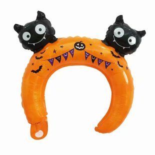 儿童卡通网红充气发箍气球头饰幼儿园活动装饰生日夜市摆摊小礼品