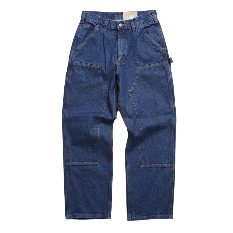 CARHARTT 卡哈特主线B73水洗直筒宽松版型双膝伐木工装多袋牛仔裤