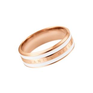 情人节礼物DW戒指女EMALIE系列简约双色戒指陶瓷玫瑰金色指环小众