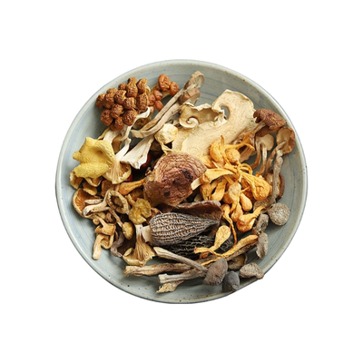 山珍七彩菌汤包干货煲汤虫草花羊肚菌汤料四溢炖鸡材料竹荪食材