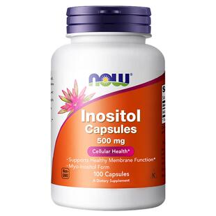 NOWFoods诺奥myo肌醇胶囊维生素b8养巢500mg美国进口女性100粒