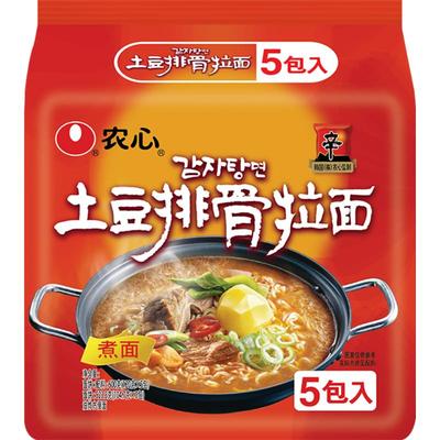 农心辛拉面香浓美味120g*5包