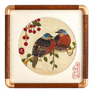 南京云锦研究所结婚新婚闺蜜礼物非遗手工高端礼品摆件送姐妹新娘