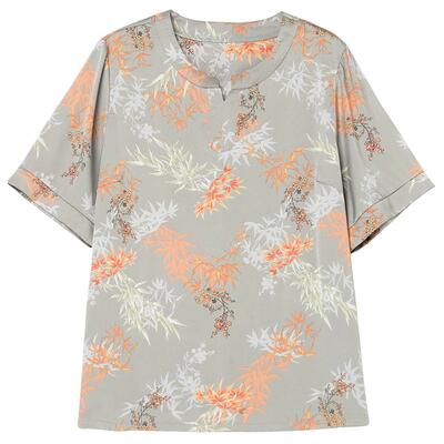 冰丝短袖t恤女高档中老年