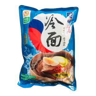 升元冷面600g袋朝鲜族冷面凉面带汤料包荞麦小麦味东北大冷面方便