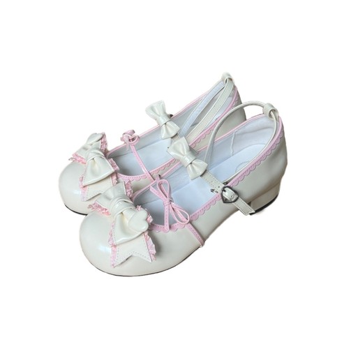 奶芙派对 原创正品lolita低跟平底圆头可爱甜美少女洛丽塔lo鞋