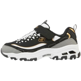 斯凯奇加绒童鞋冬季新款魔术贴熊猫鞋男童女童鞋运动鞋子保暖棉鞋