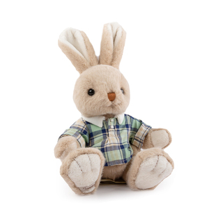 伽百利小兔子公仔格子衣服毛绒玩具玩偶娃娃送孩子女友节日礼物