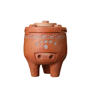 童文鼎闽西副榜炉茶室桌面手工小炭炉茶炉风炉红泥小火炉功夫茶具