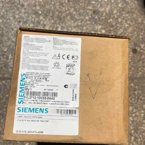 【询价】塑壳断路器3VL2712-1DC33-OAAO，邮适用