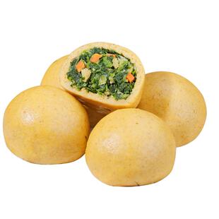 希森粗粮野菜团子膳食荠菜包子荞麦玉米杂粮包点手工黏窝窝头早餐