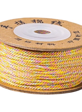 手搓棉线藏式diy手工盘缠编织绳