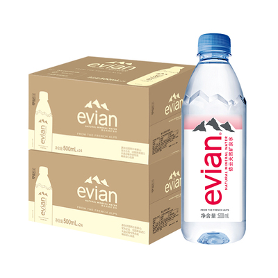 evian依云天然弱碱性500ml*24瓶