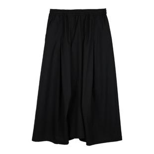 odbo/欧迪比欧时尚女装休闲半身裙2025秋季新款长裙收褶设计A字裙