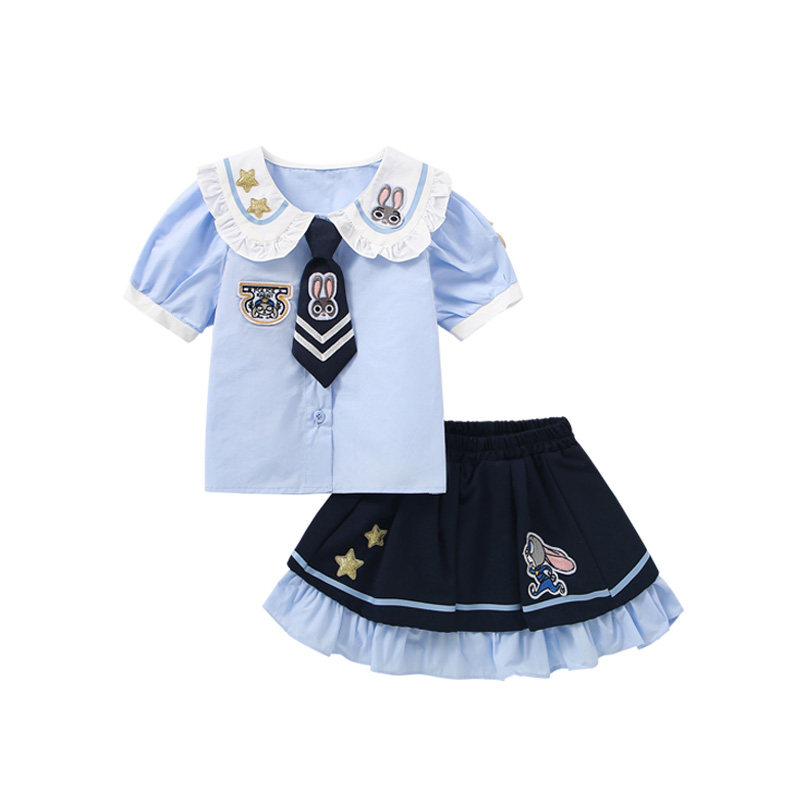 sesameclub女童兔子警官jk套装