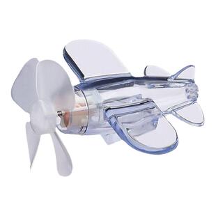 电动车摩托车摆件风能发光小飞机LED亮光彩灯头盔装饰品车载摆件