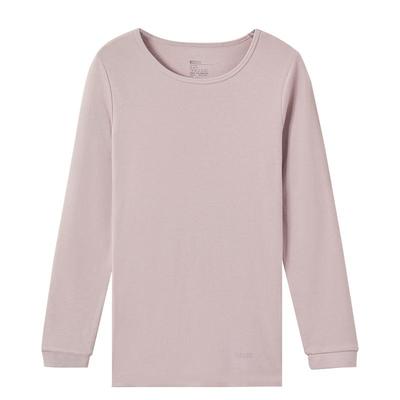 精梳纯棉秋衣红豆女圆领保暖上衣