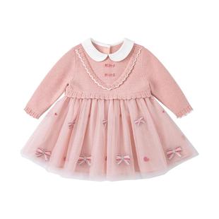 【商场同款】戴维贝拉童装女童连衣裙儿童裙子春装宝宝网纱公主裙