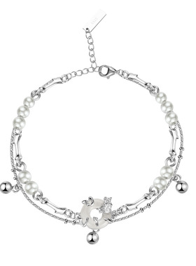 楚噢CHUO珍珠平安扣手链