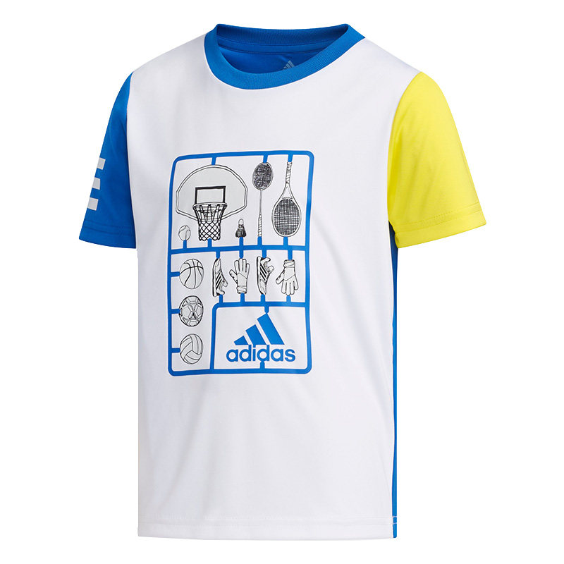 Adidas/阿迪达斯正品男小童LB SS CL TEE1休闲短袖T恤DW4100