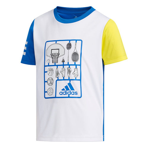 Adidas/阿迪达斯正品男小童LB SS CL TEE1休闲短袖T恤DW4100