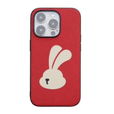 里面LM拽拽兔手机壳兔年可爱真皮