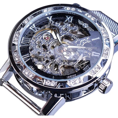 机械表男镂空钻老式机械表手表