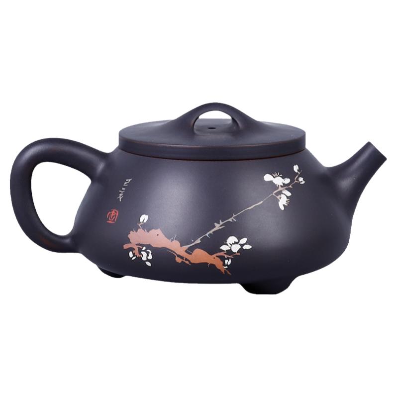 建水紫陶纯手工泡茶壶景舟石瓢壶