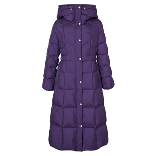 【商场同款】Lakoradior拉珂蒂通勤秋25冬新款连帽收腰长款羽绒服